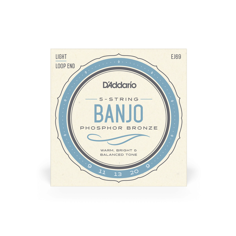 D'addario EJ69 Banjo Loop End Phosphor Bronze Strings