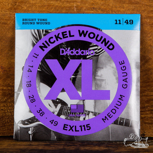 D'Addario XL Electric Guitar Strings Nickel Wound Medium 11-49