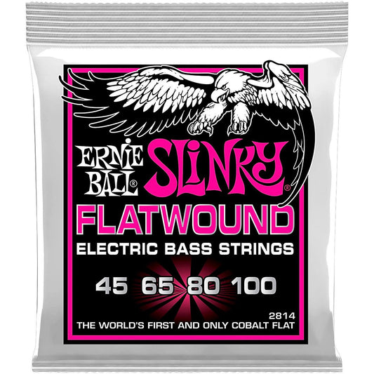 Ernie Ball Super Slinky Flatwound Electric Bass Strings - 45-100