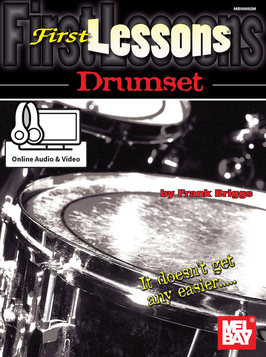 Mel Bay First Lessons Drumset - Book + Online Audio/Video