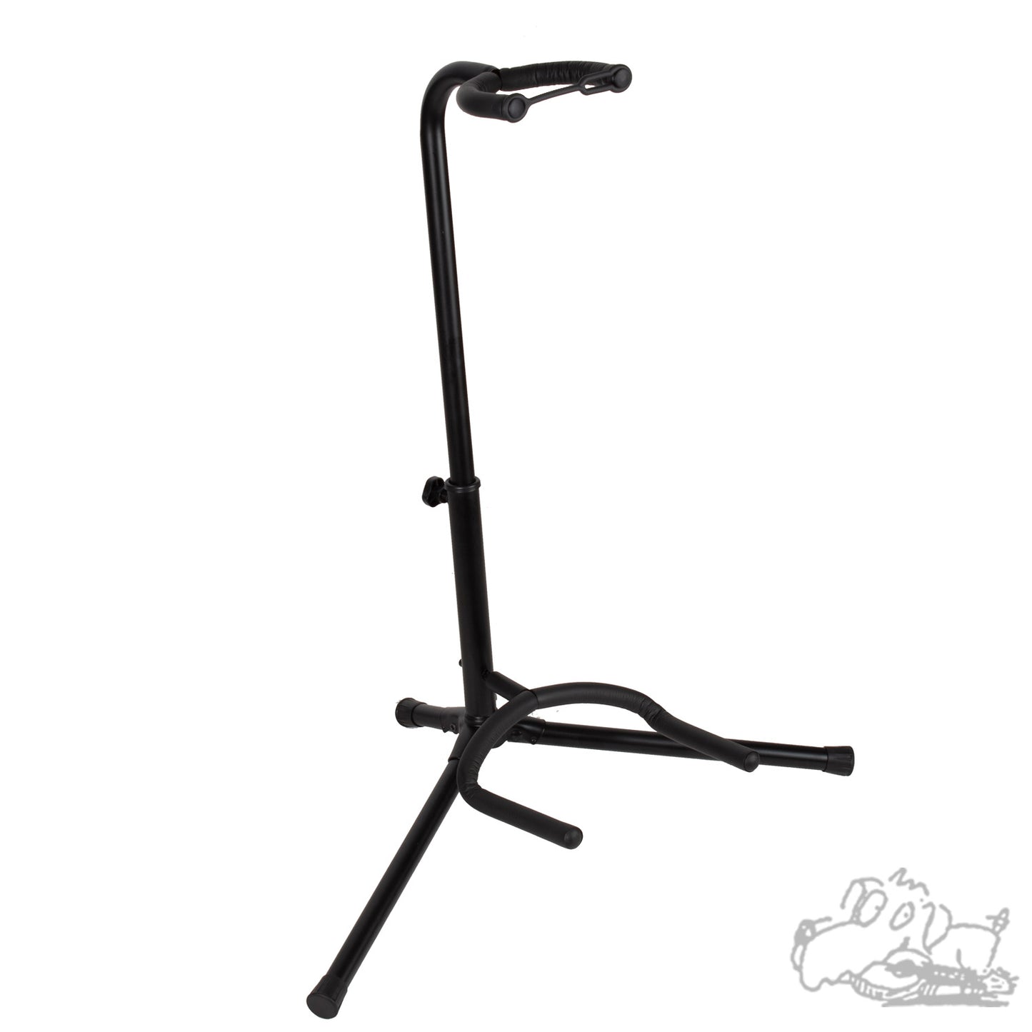 Black Adjustable Acoustic or Electric Guitar Stand