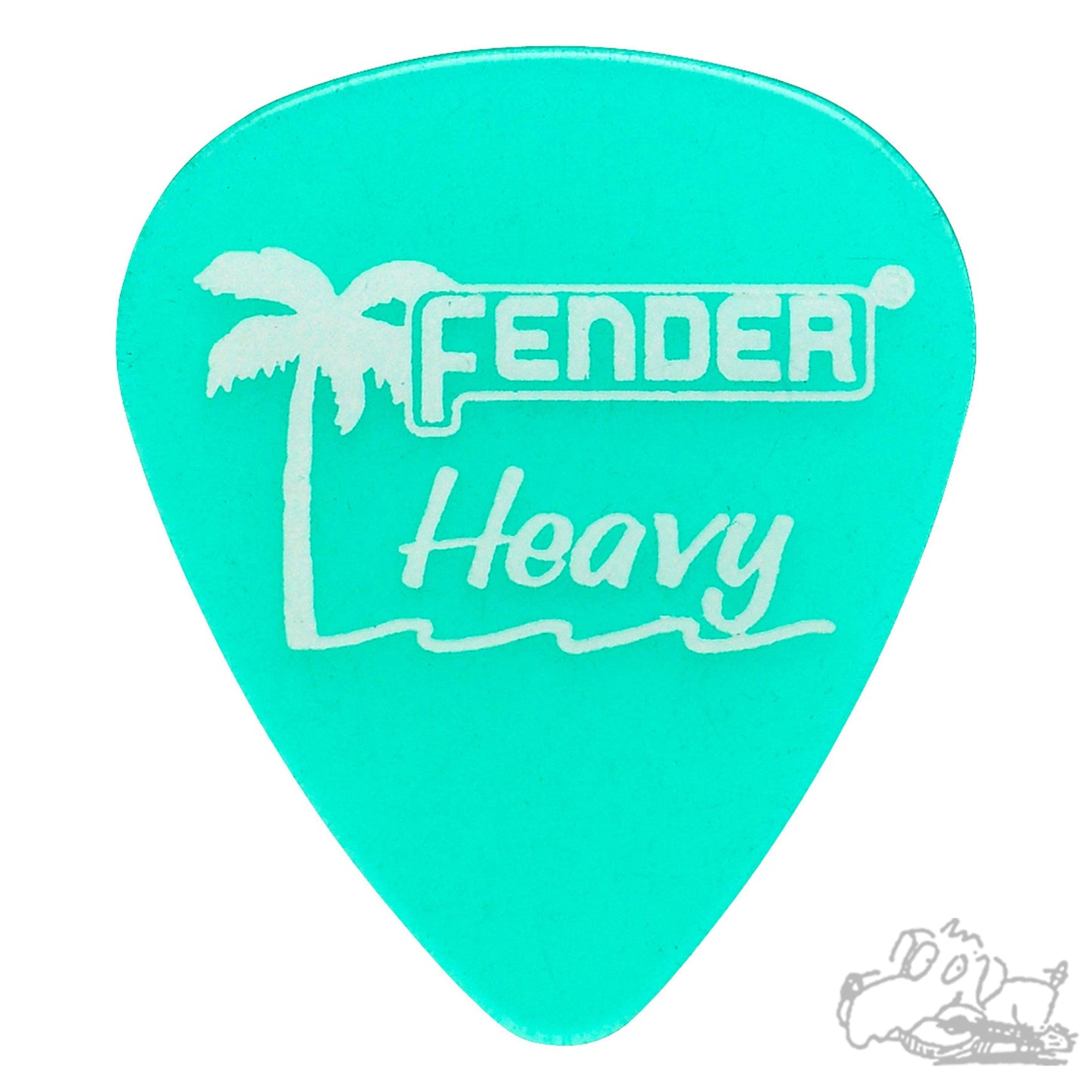 Fender California Clear Picks 1.00mm 12-Pack (Heavy)