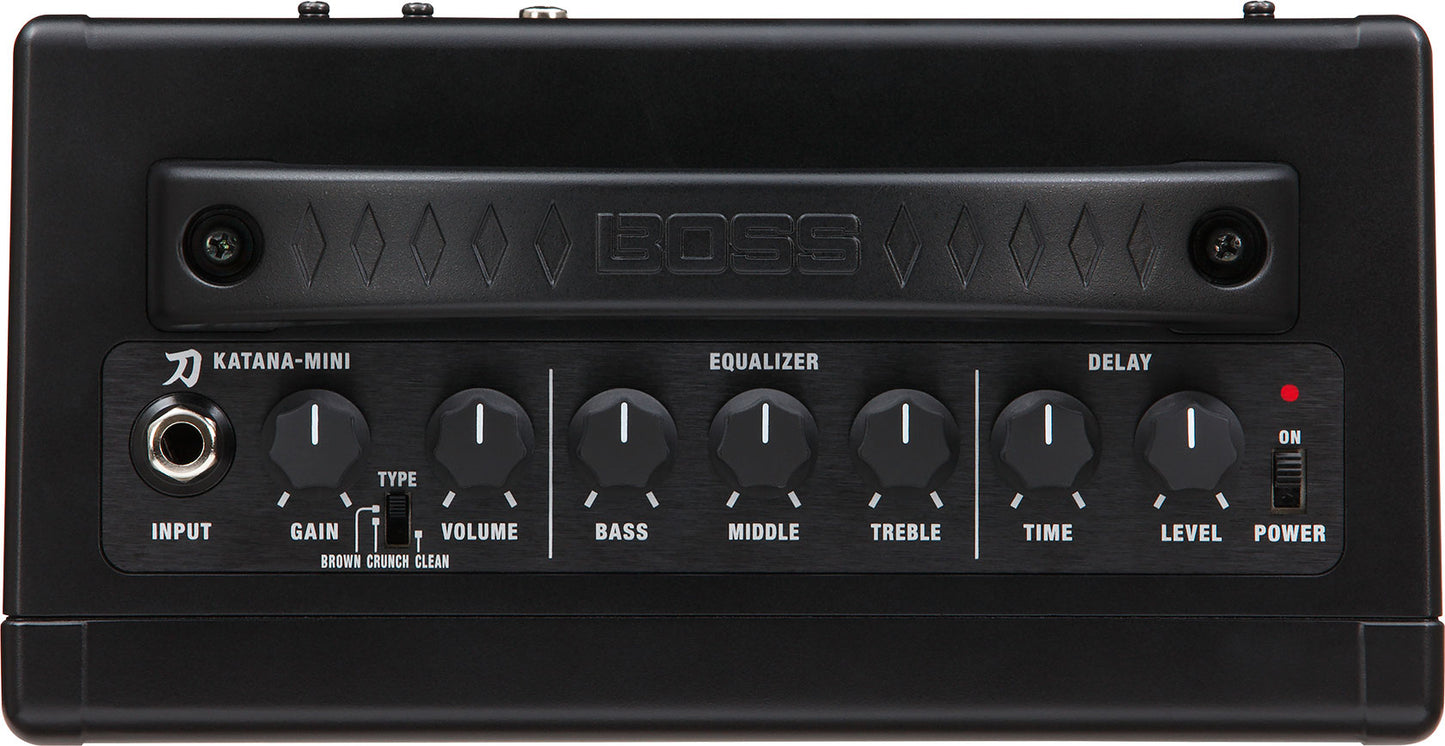 Boss Katana Mini - 7 Watt Guitar Amplifier - Plug It In or Use Battery Power