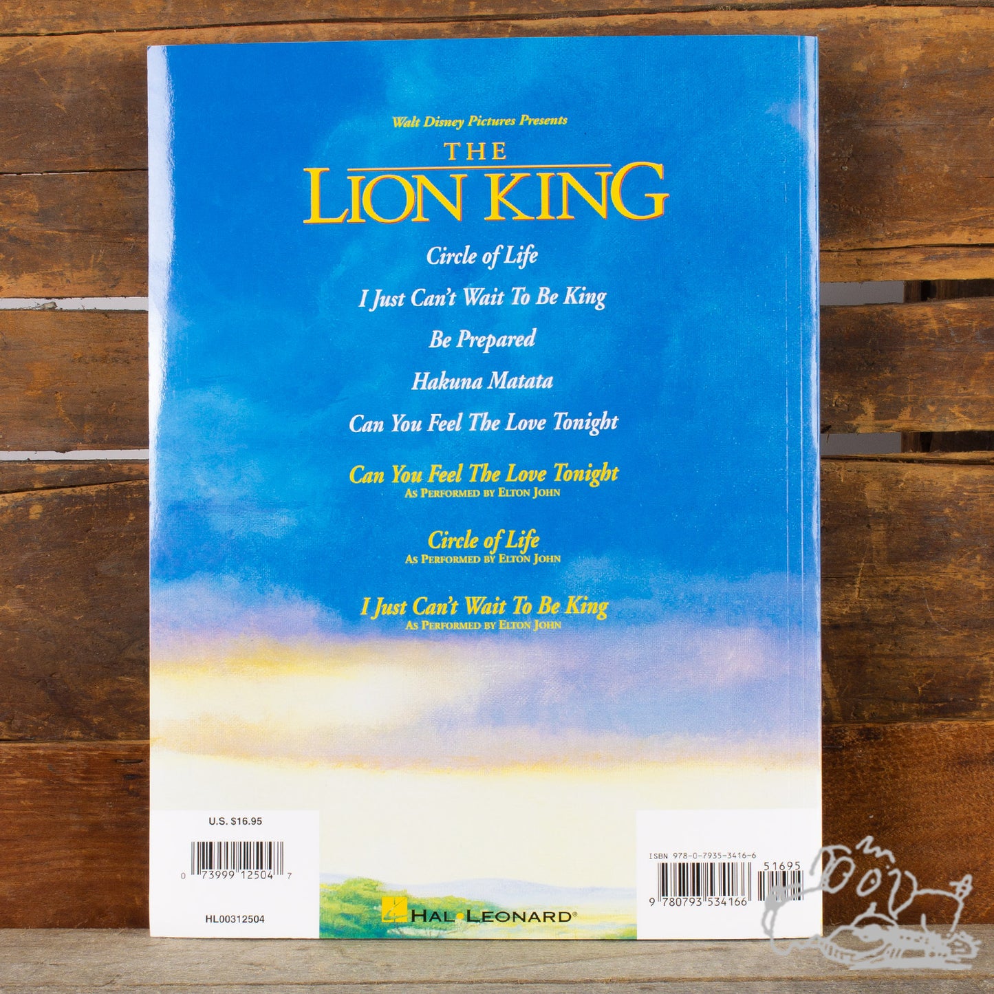 Hal Leonard The Lion King Piano Songbook
