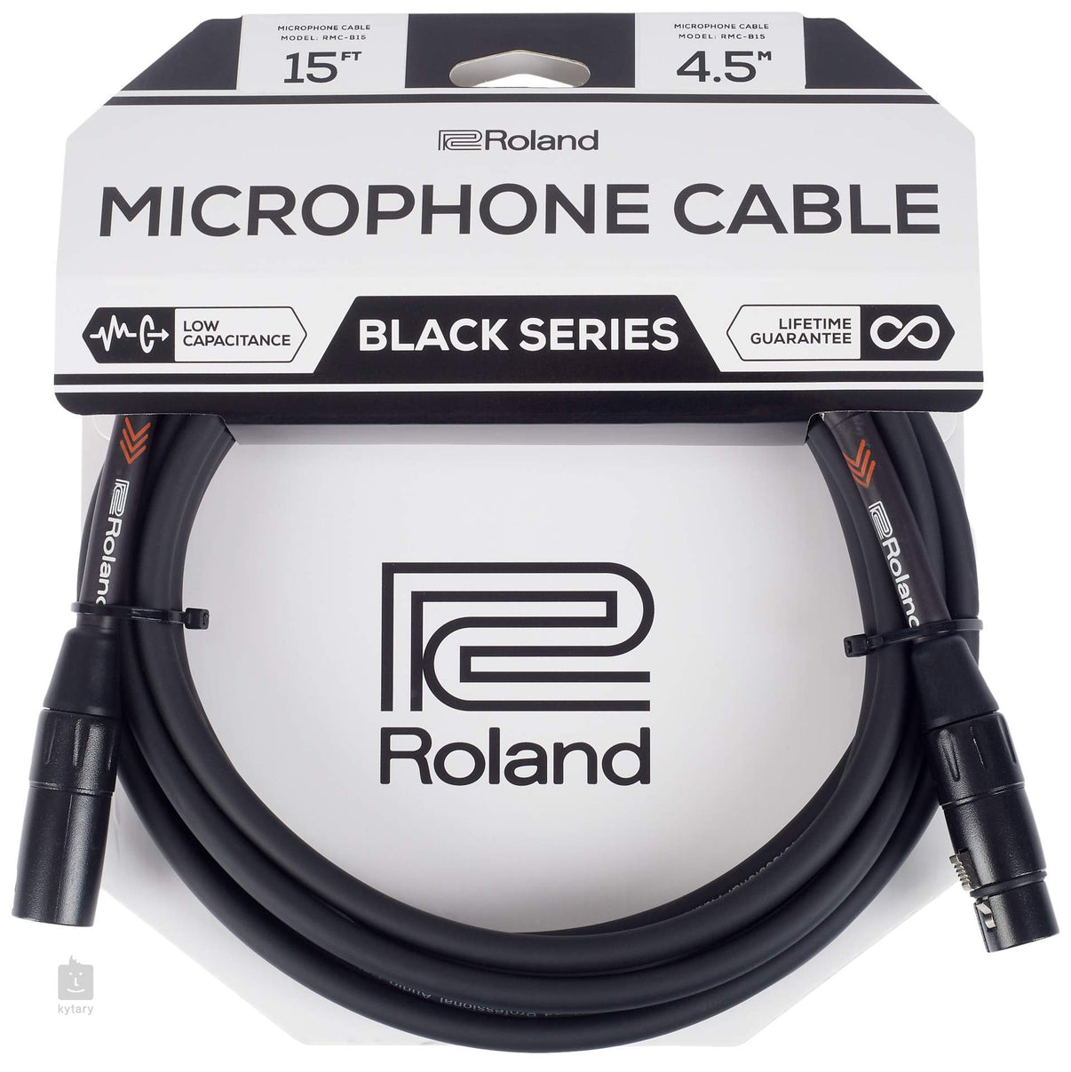 Roland Black Series Microphone Cables Garrett Park Guitars