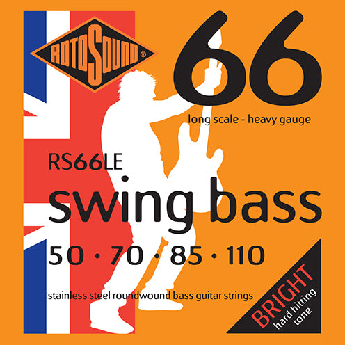 Rotosound RS66LE Swing Bass Stainless Steel Roundwound Bass Strings 50-110