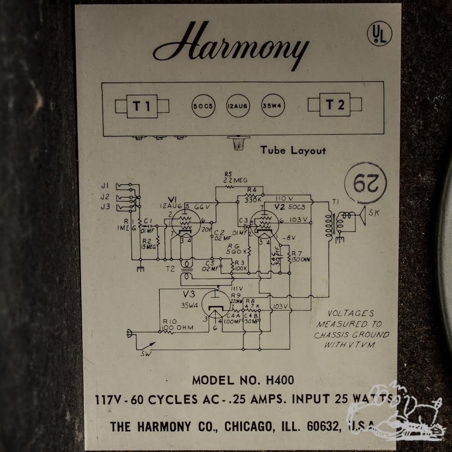 1965 Harmony Model H400