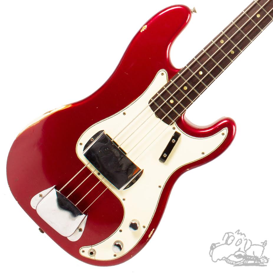1966 Fender Precision Bass Candy Apple Red